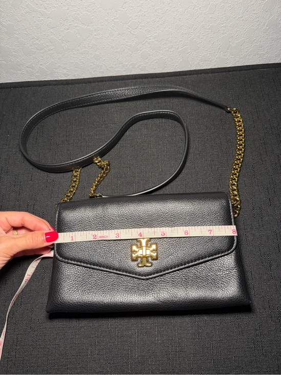 Tory Burch Handbags - Tory Burch Black Leather Crossbody with Gold Logo